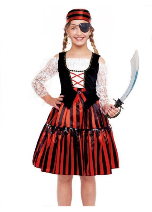 Disfraz de Piratesa Rayas Infantil