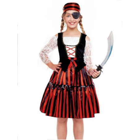 Disfraz de Piratesa Rayas Infantil