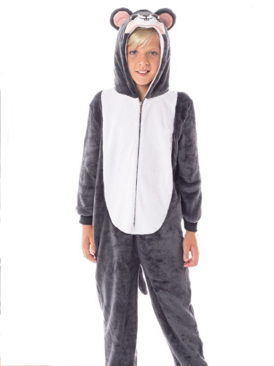 Disfraz De Raton Pijama Peluche Infantil