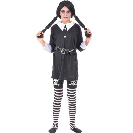 Disfraz de Miércoles para Niña - Disfraces de la Familia Addams