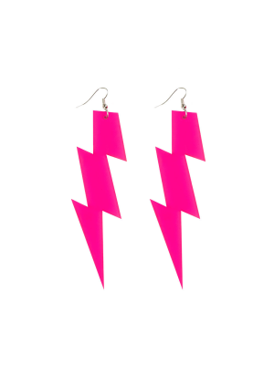 Pendientes Rayo Fucsias
