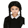 Peluca Trenzas Negras Infantil