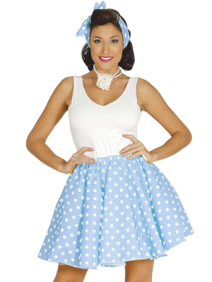 Disfraz de Set Pin Up Azul CIelo
