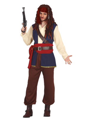 Disfraz de Pirata del Caribe Azul