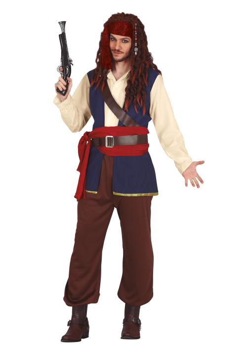 Disfraz de Pirata del Caribe Azul
