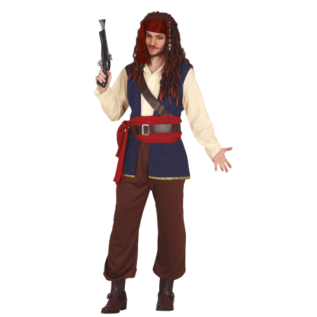 Disfraz de Pirata del Caribe Azul