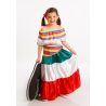 Disfraz de Mejicana Colores Infantil - Disfraces de Mexicana para Niñas