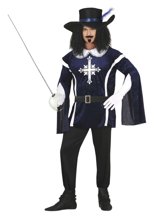 Disfraz de Mosquetero Azul