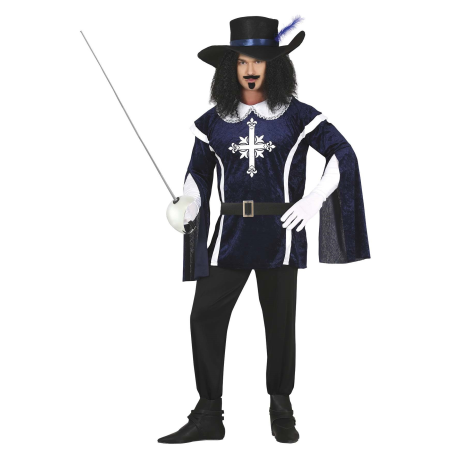 Disfraz de Mosquetero Azul