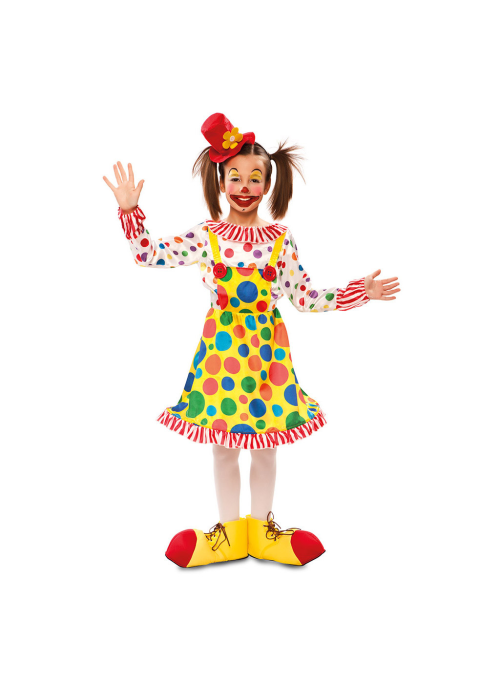 Disfraz de Payasina Lunares Infantil