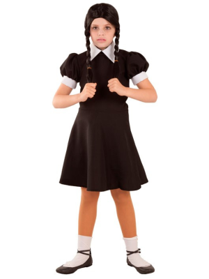 Disfraz de Miércoles para Niña - Disfraces de la Familia Addams
