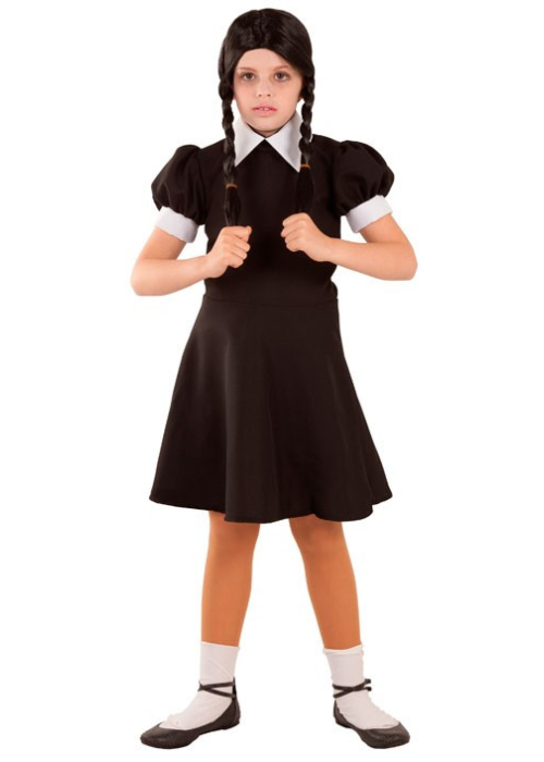 Disfraz de Miércoles para Niña - Disfraces de la Familia Addams