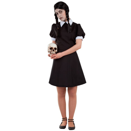 Disfraz de Miércoles para Mujer - Disfraces de la Familia Addams