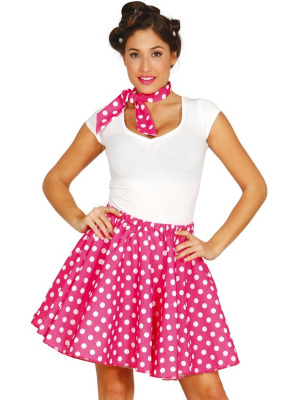 Disfraz de Set Pin Up Rosa - Disfraces años 50-60 (Grease)