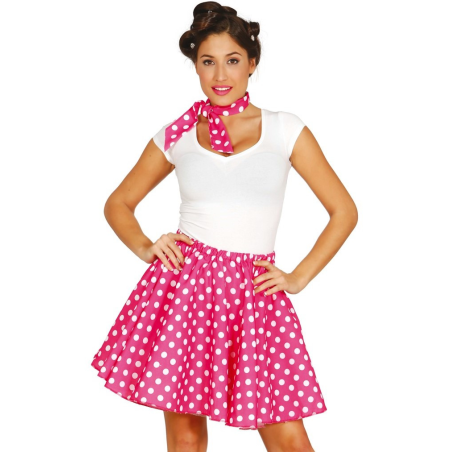 Disfraz de Set Pin Up Rosa - Disfraces años 50-60 (Grease)