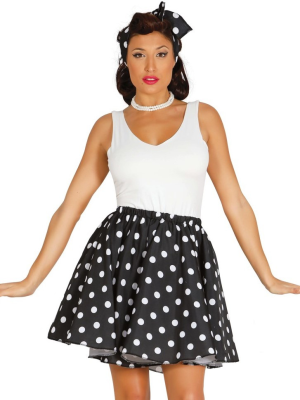 Disfraz de Set Pin Up Negro - Disfraces años 50-60 (Grease)