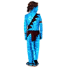 Disfraz de Avatar Niño trasera