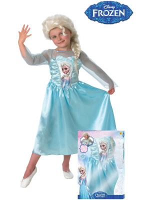 Disfraz de Elsa de Frozen con Peluca Infantil - Disfraces de Frozen