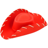 Sombrero Cowboy Eva Rojo
