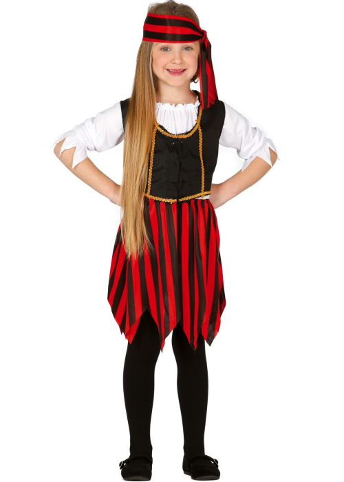 Disfraz de Piratesa Corsaria Rayas infantil - Disfraces de Pirata