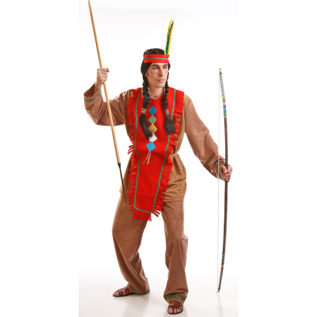 Disfraz de Indio Rojo - Disfraces de Indios Adultos