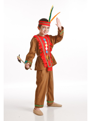 Disfraz de Indio Rojo Infantil - Disfraces de Indios Infantiles
