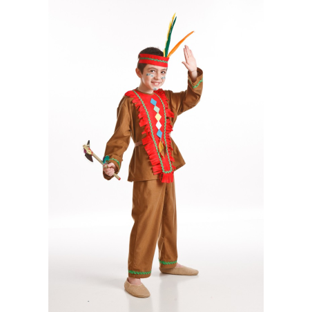 Disfraz de Indio Rojo Infantil - Disfraces de Indios Infantiles