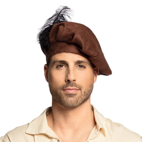 Gorro de Paje Medieval Marron