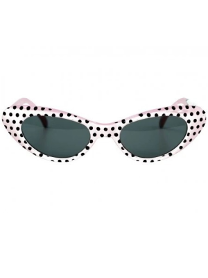 Gafas Lunares Años 50 Blancas