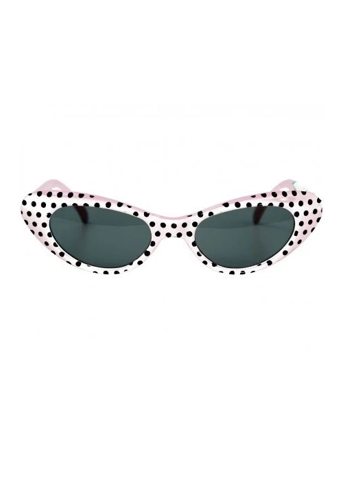 Gafas Lunares Años 50 Blancas