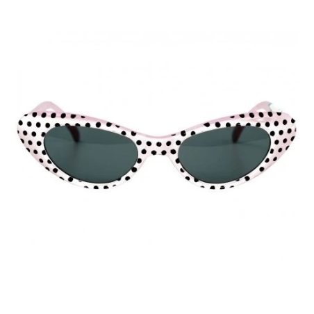Gafas Lunares Años 50 Blancas