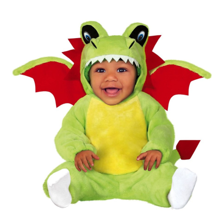 Disfraz de Dragon Verde Bebe - Disfraces de Animales