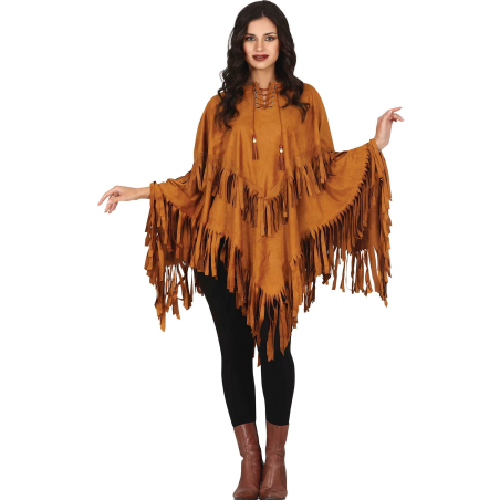 Disfraz de Poncho India - Hippie
