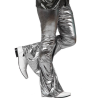 Pantalon Disco Plata