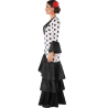Disfraz de Flamenca Blanco y negro para mujer