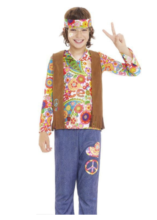 Disfraz de Hippie Marron infantil