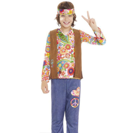 Disfraz de Hippie Marron infantil