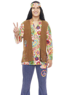 Disfraz de Hippie Marron adulto