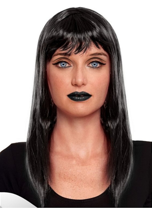 Peluca Cleopatra Larga Negra