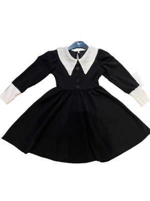 Disfraz de Miércoles Deluxe para Niña - Disfraces de la Familia Addams