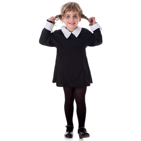 Disfraz de Miércoles para Niña - Disfraces de la Familia Addams