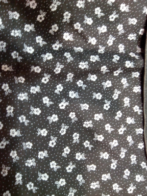 Conjunto Casera Infantil Flores Negro - Trajes Neska - Baserritarra Niña