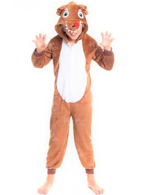 Disfraz de Lobo peluche Pijama infantil