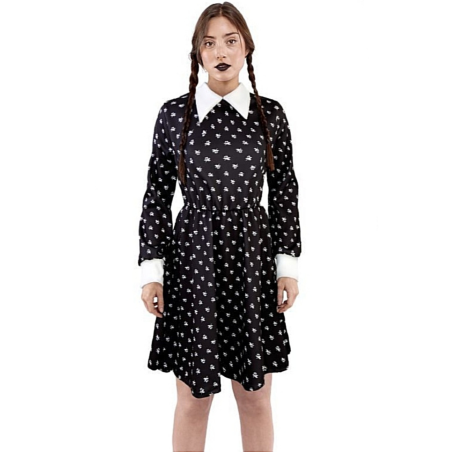 Disfraz de Miércoles para Mujer - Disfraces de la Familia Addams