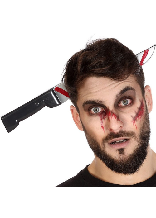 Cuchillo en la cabeza - Gorros y Diadmas de Halloween