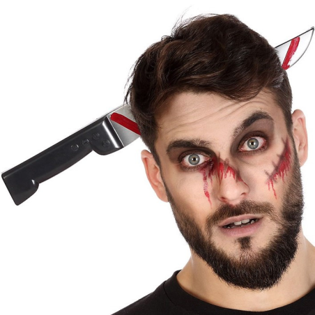 Cuchillo en la cabeza - Gorros y Diadmas de Halloween