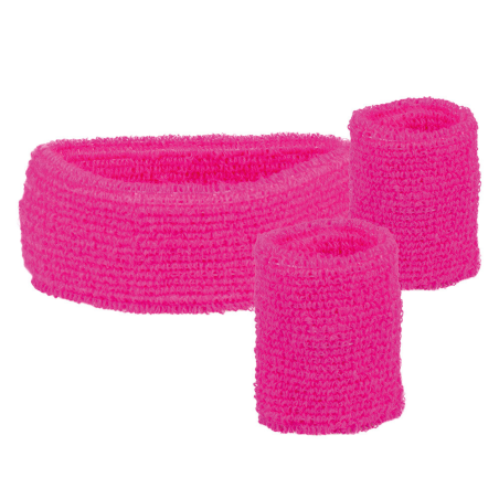 Cinta y Muñequeras Rosa