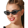 Gafas Lunares Negras y Blancos - Complementos años 50-60 (Grease)