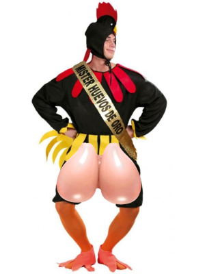 Comprar Disfraz de Gallo huevos de Oro - Disfraces cachondos y Desnudos para Despedidas de Soltero