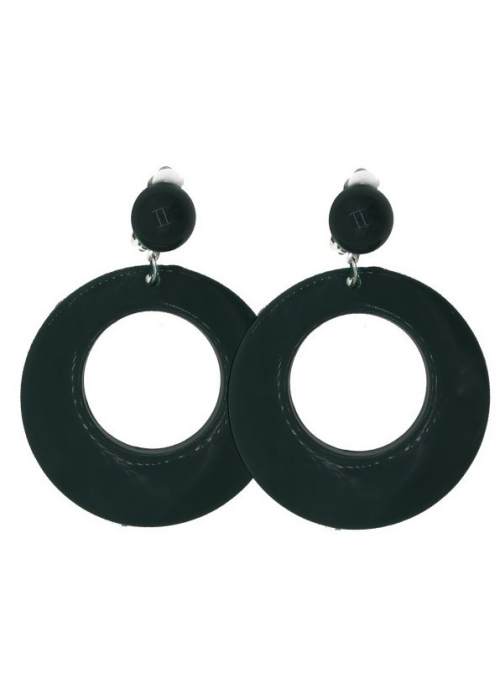 Pendientes Sevillana Negro 6cm